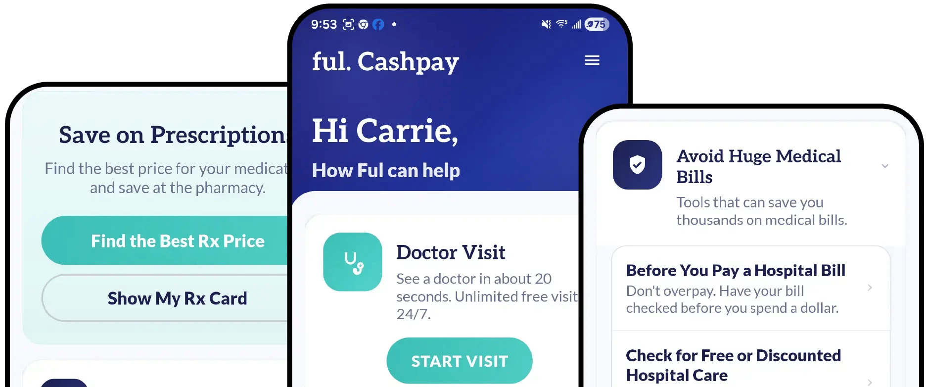App interface on mobile devices
